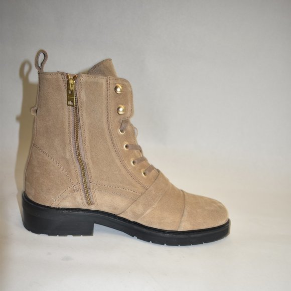 ALLSAINTS Donita Suede Combat Boot Tan Brown 41 EU 11 US - Picture 6 of 9